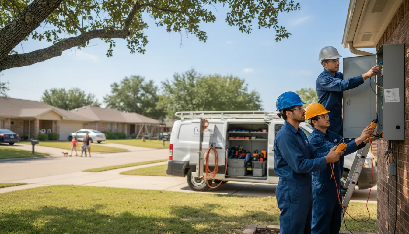 Certified electrician providing emergency electrical services in Taft, OK